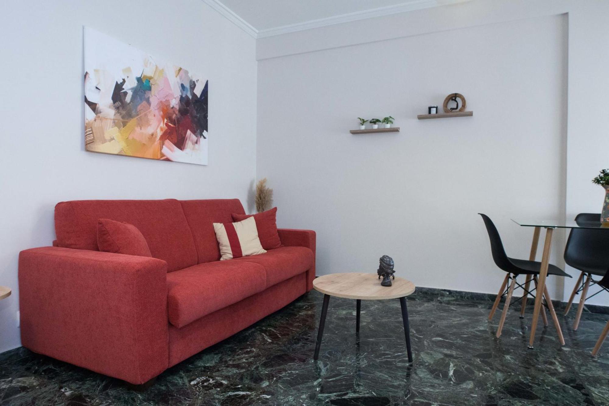 Modern 1 Bd Balcony Apt Near Metro In Kato Patisia Αθήνα Εξωτερικό φωτογραφία